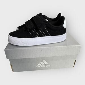 Adidas Kids Vulcraid3r Skateboarding Shoe | Toddler 7K Black White Canvas